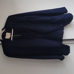 Rebecca Taylor Navy Tweed Blazer Sz 12